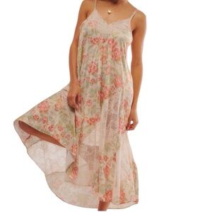 Free People First Date printed maxi slip